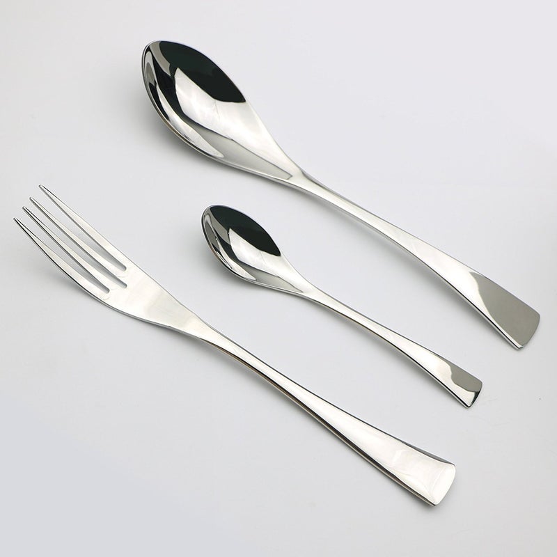 JANKNG 20-Piece 18/10 Stainless Steel Flatware Set, Service for 4 - Image 3